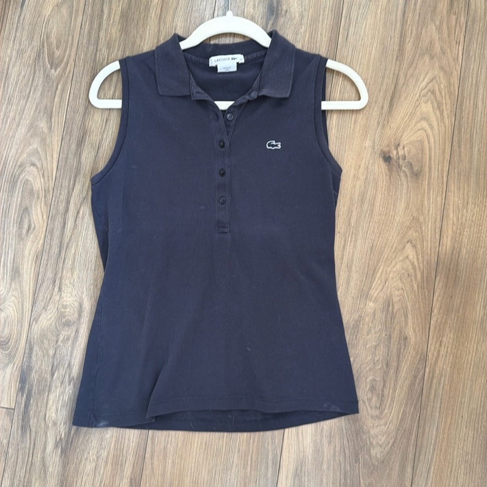 Lacoste Sleeveless Polo Navy - 38